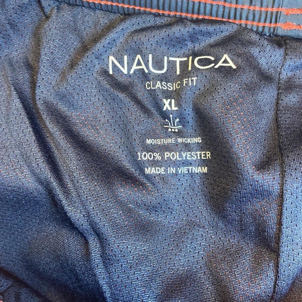 Nautica Swim Trunk Shorts Mens Size XL Red Classic Fit Moisture Wicking 7.5 New‎ - Picture 8 of 8